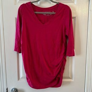 3/4 sleeve pink top